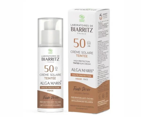 Crema_facial_color_dorado_SPF50_Alga_Maris Crema_facial_color_dorado_SPF50_Alga_Maris